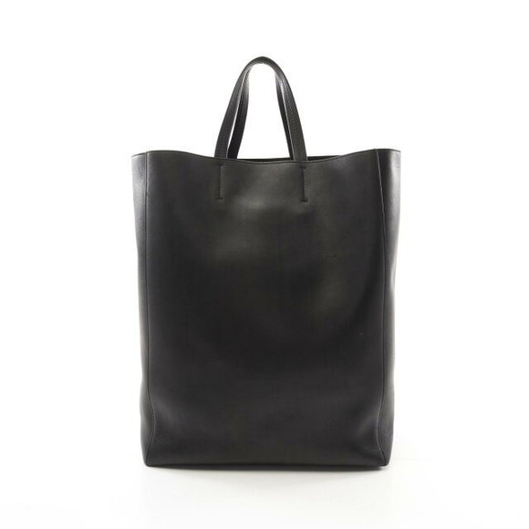 Celine Bag Cabas Leather Tote Vertical Black - Picture 1 of 7
